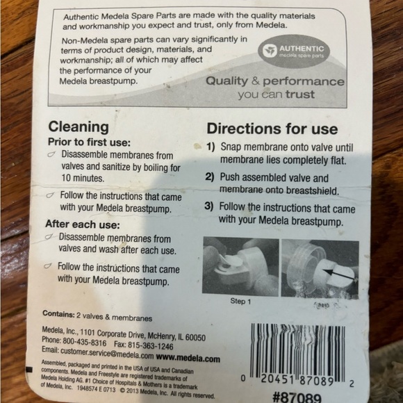 Medela Replacement Parts | Pump in Style PersonalFit Valves & Membranes. New - Picture 3 of 3
